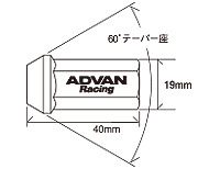 ADVAN Racing NUT 外寸